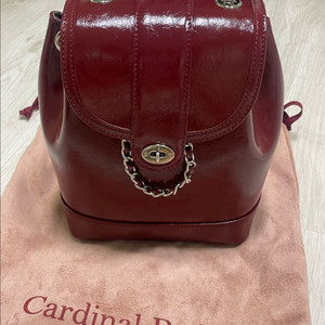 카디널레드 하우아백 버건디 체인 백팩