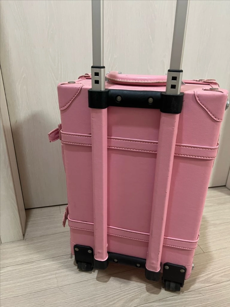 핑크 캐리어 가방 이미지