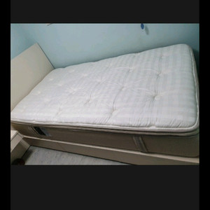 시몬스침대 슈퍼싱글 매트리스 윌리엄 프레임 D2178베이지 포함판매