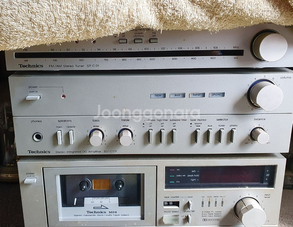 테크닉스전축 스피커2개포함--1