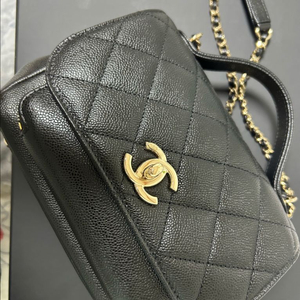 샤넬 캐비어 레더 체인백