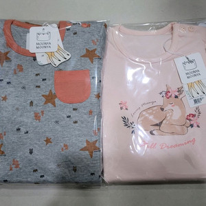 무냐무냐 여유아내의&실내복 80호 총2벌 새상품