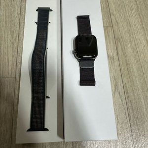 애플워치 7 스테인리스 45mm 셀룰러 모델 그래파이트 판매합니다.