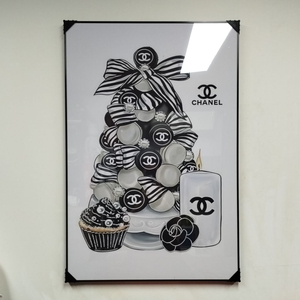 샤넬 크리스마스 트리 그림액자 그림 액자 팝아트 인테리어소품 명품그림 명품액자 꽃 곰인형 콜라보 인테리어