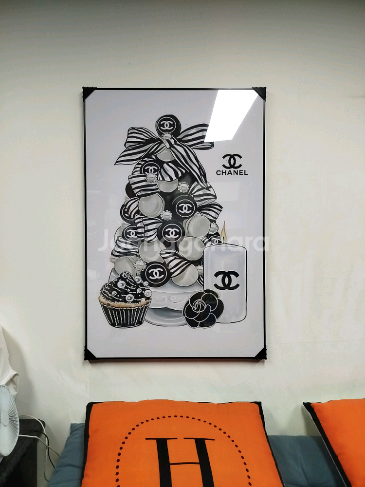 샤넬 크리스마스 크리 스누피 루이비통 피규어 그림액자 그림 액자 팝아트 인테리어소품 명품그림 명품액자 꽃 곰인형--8