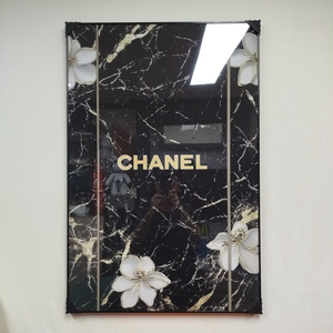 샤넬 대리서 꽃 가방 백 그림액자 그림 액자 팝아트 인테리어소품 명품그림 명품액자 꽃 곰인형 콜라보 인테리어