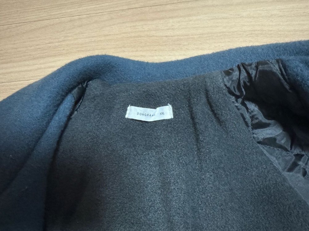 동그라미 모직 코트 xxl--4