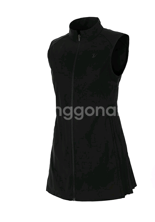 볼빅 여성 플리츠 롱 베스트--1