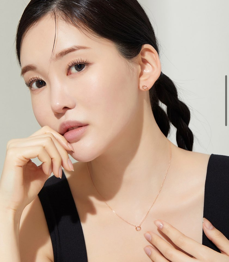 스톤헨지 작은달 DAL 14k 목걸이 SA24A61T 이미지