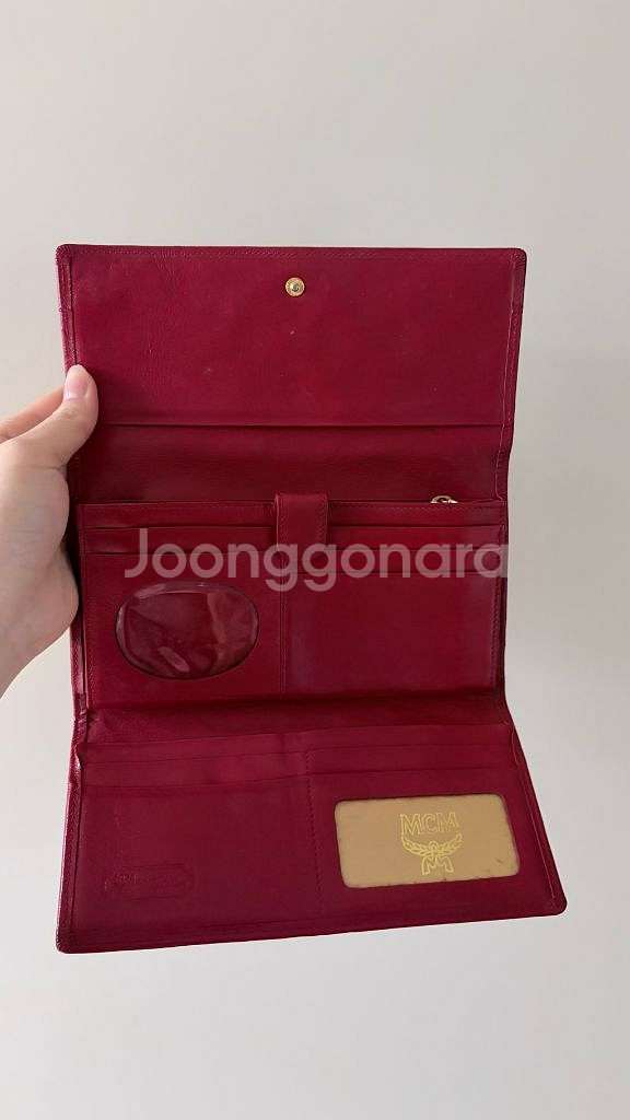 mcm 퀼팅 장지갑--1