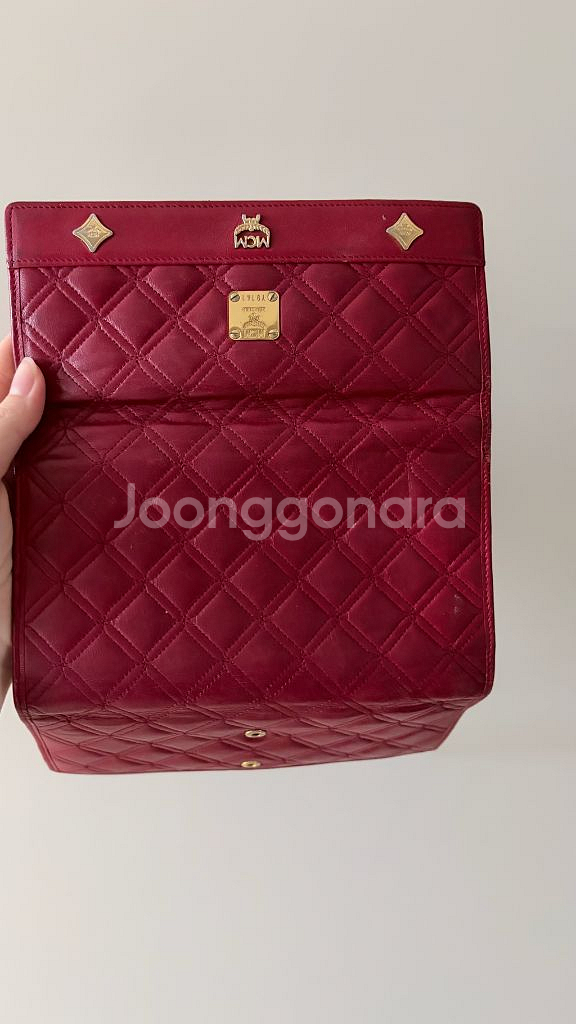 mcm 퀼팅 장지갑--2