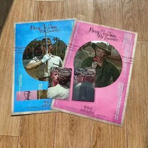 전장의크리스마스 포토카드+전단지 데이빗보위 류이치사카모토 기타노다케시영화