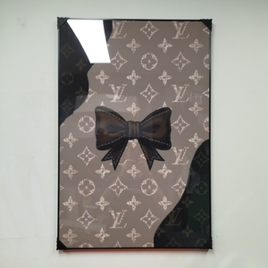 루이비통 리본 가방 피규어 그림액자 그림 액자 팝아트 인테리어소품 명품그림 명품액자 꽃 인테리어 유화 해바라기 거실