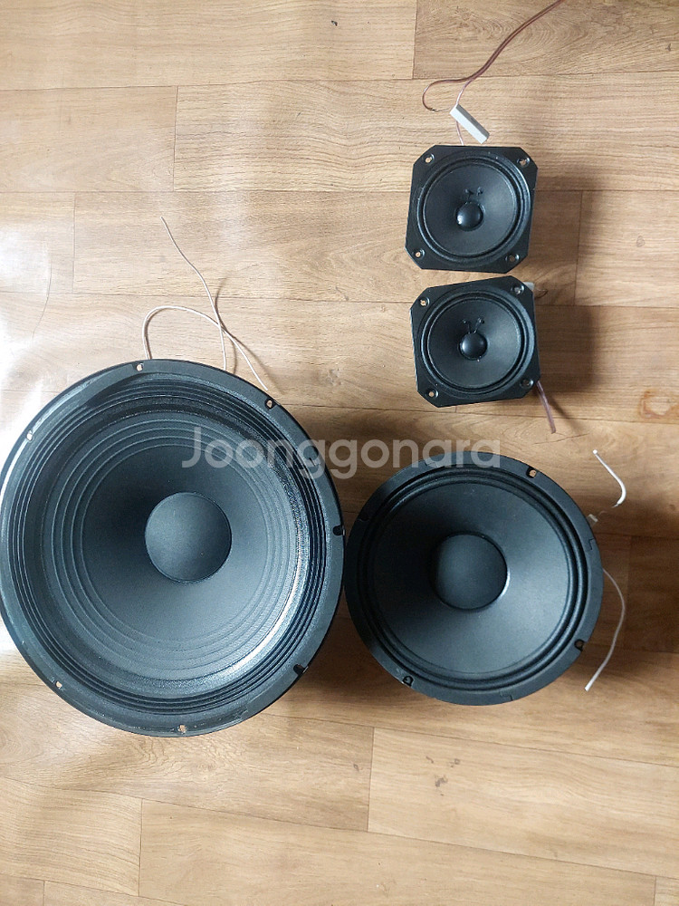 마샬스피커15인치1개 10인치스피커 1개 스피커 세트--1