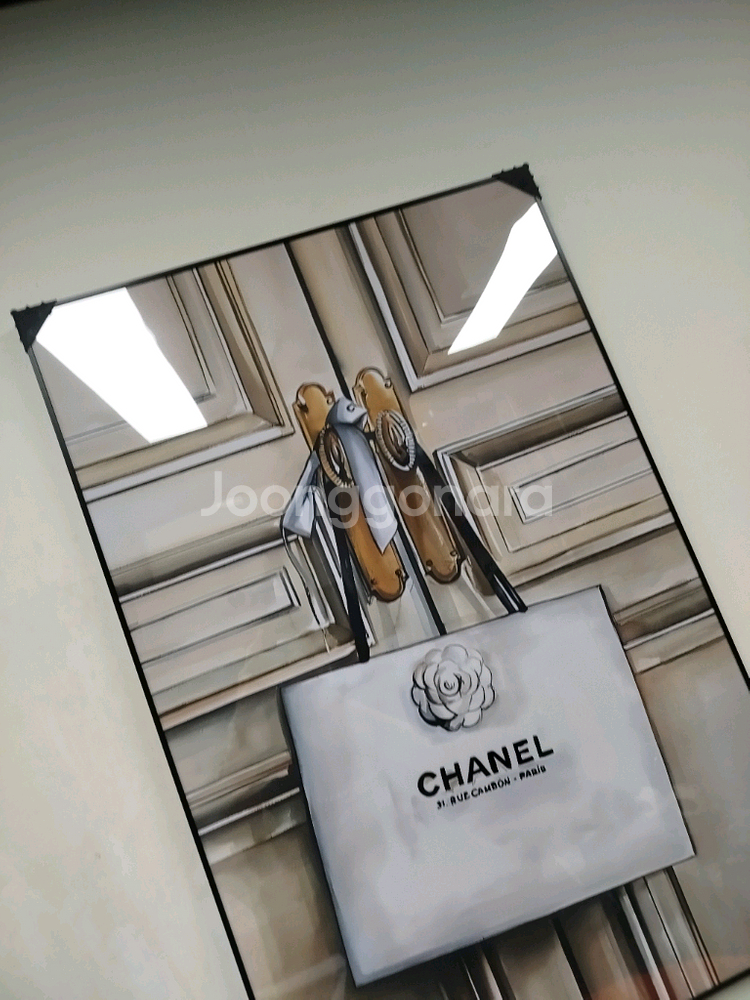 샤넬 가방 신발 구두 운동화 그림액자 그림 액자 팝아트 인테리어소품 명품그림 명품액자 꽃 인테리어 유화 해바라기--2