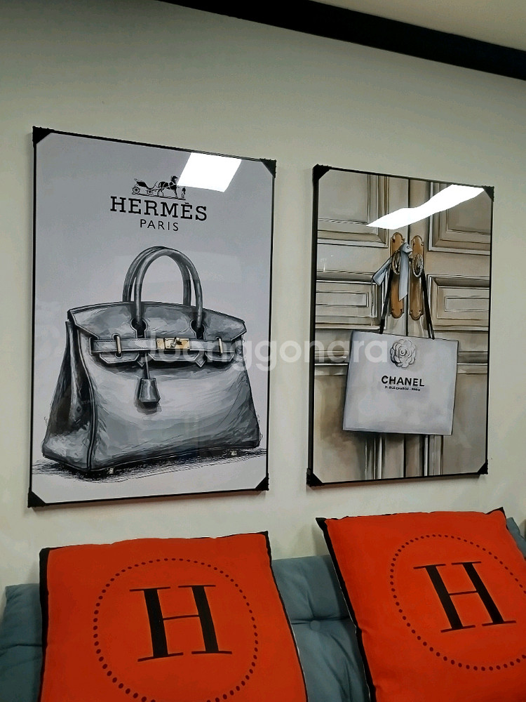 샤넬 가방 신발 구두 운동화 그림액자 그림 액자 팝아트 인테리어소품 명품그림 명품액자 꽃 인테리어 유화 해바라기--7