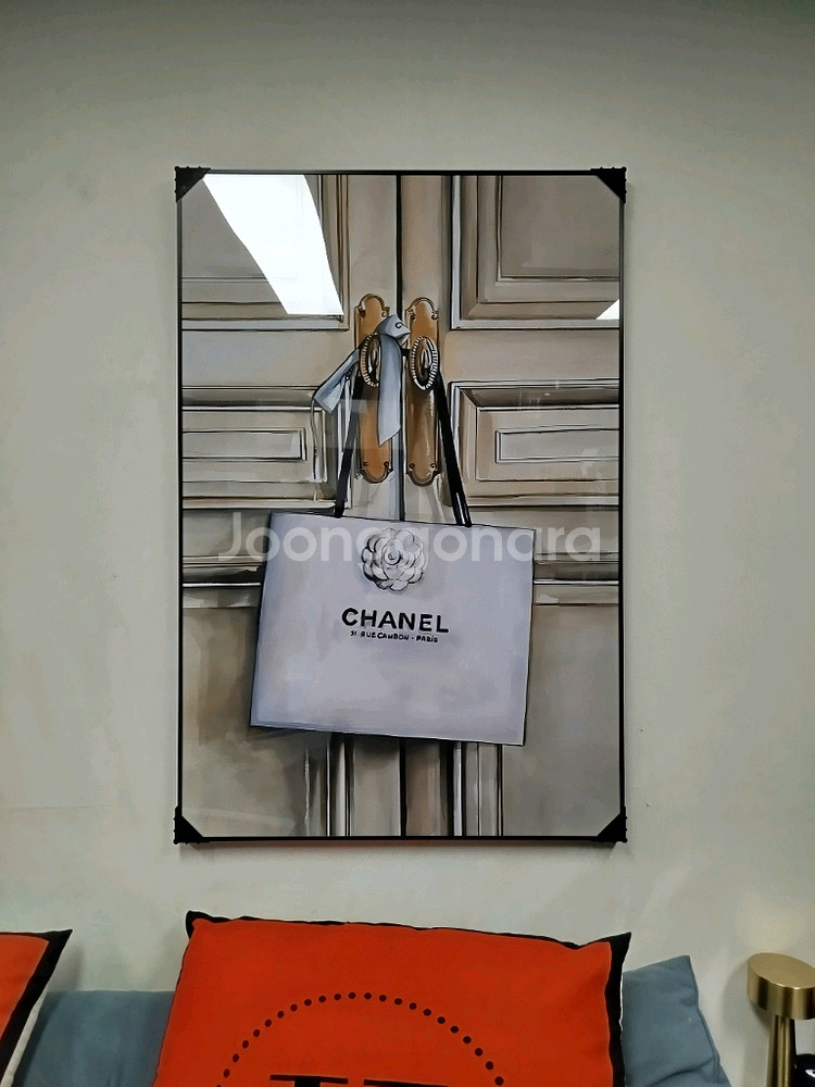 에르메스 벌킨백 캘리백 샤넬 그림액자 그림 액자 팝아트 인테리어소품 명품그림 명품액자 꽃 인테리어 유화 해바라기--8