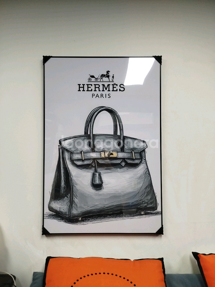 에르메스 벌킨백 캘리백 샤넬 그림액자 그림 액자 팝아트 인테리어소품 명품그림 명품액자 꽃 인테리어 유화 해바라기--9