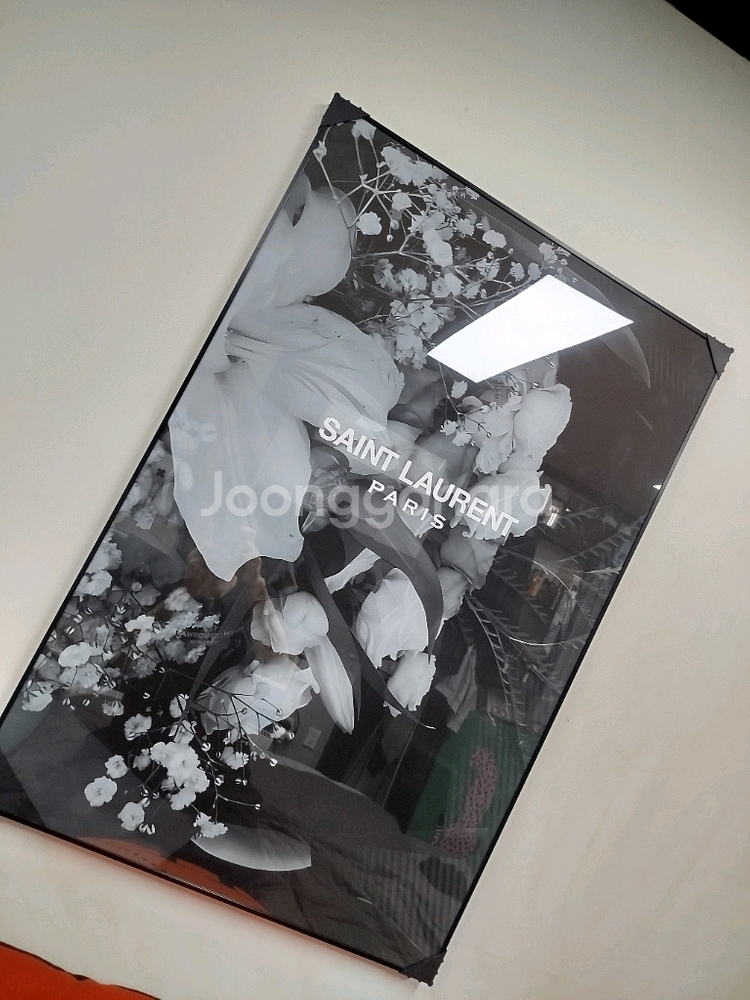 생로랑 입생로랑 ysl 그림액자 그림 액자 팝아트 인테리어소품 명품그림 명품액자 꽃 인테리어 유화 해바라기 거실--1