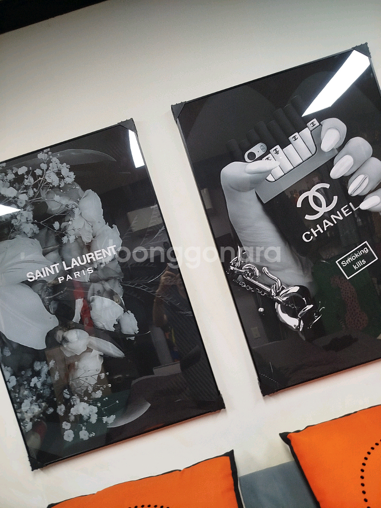 생로랑 입생로랑 ysl 그림액자 그림 액자 팝아트 인테리어소품 명품그림 명품액자 꽃 인테리어 유화 해바라기 거실--4