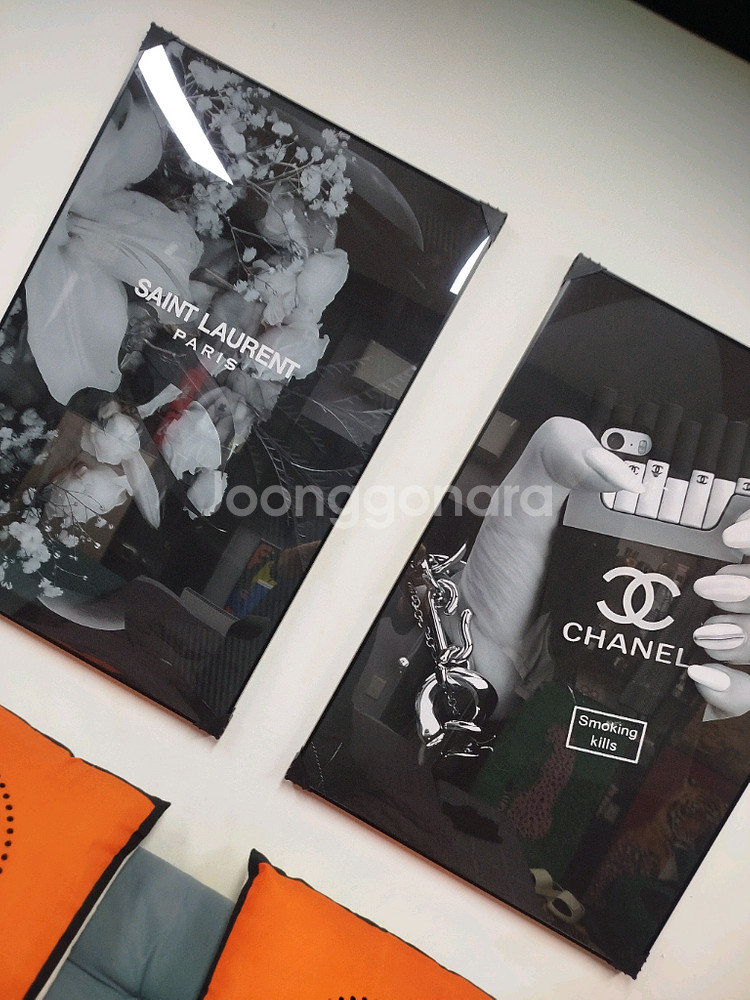 생로랑 입생로랑 ysl 그림액자 그림 액자 팝아트 인테리어소품 명품그림 명품액자 꽃 인테리어 유화 해바라기 거실--5