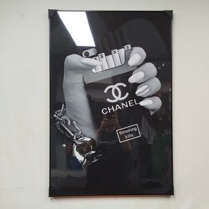 샤넬 백 가방 감성 그림액자 그림 액자 팝아트 인테리어소품 명품그림 명품액자 꽃 인테리어 유화 해바라기 거실