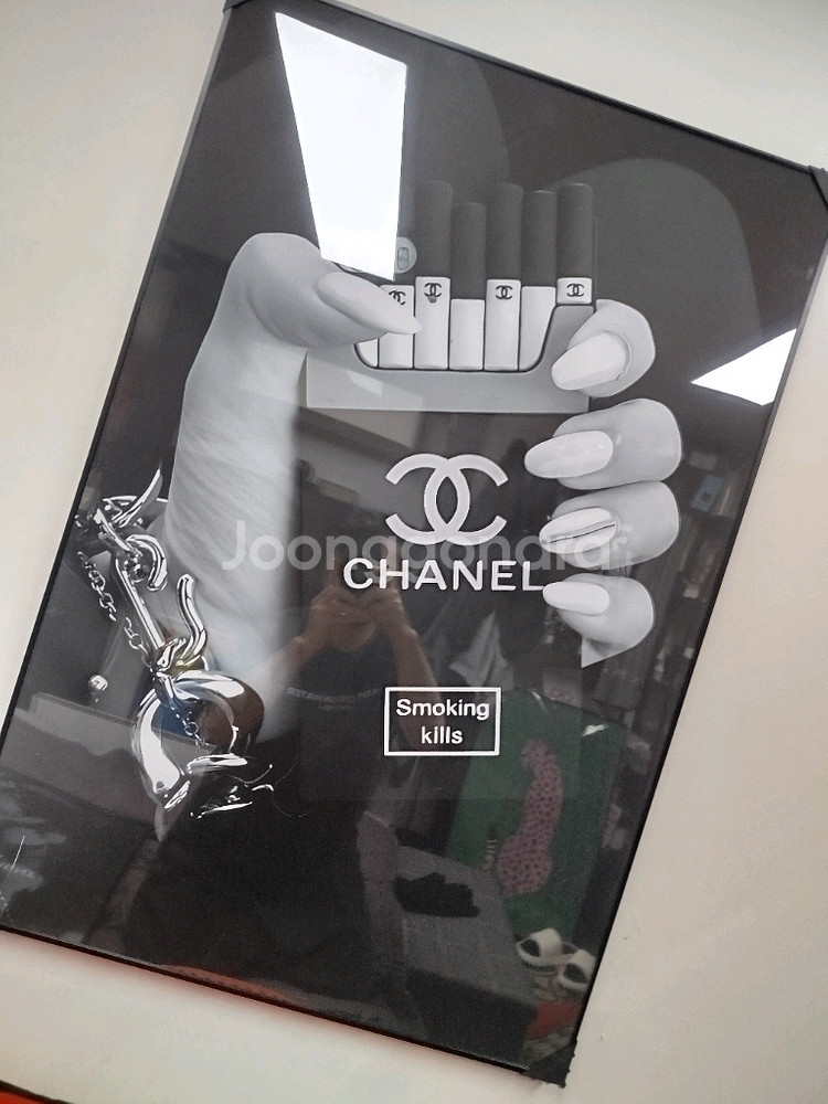 샤넬 백 가방 감성 그림액자 그림 액자 팝아트 인테리어소품 명품그림 명품액자 꽃 인테리어 유화 해바라기 거실--1