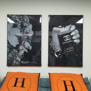 생로랑 입생로랑 ysl 샤넬 백 그림액자 그림 액자 팝아트 인테리어소품 명품그림 명품액자 꽃 인테리어 유화 해바라기