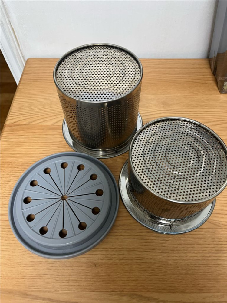 새상품 스텐 하수구 망 싱크대 덮개 세트--1