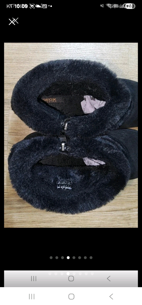 Geox 제옥스 여성 스웨이드 키높이 방한화, 보온화-(220)거의 새것에 가깝습니다--3