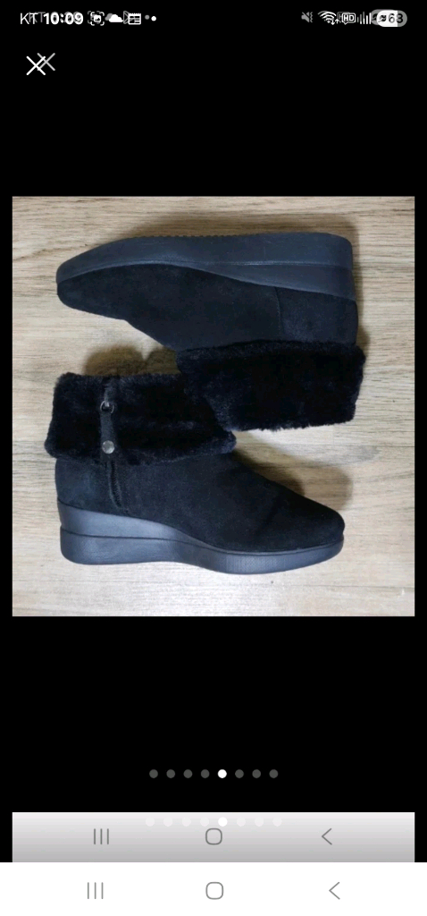 Geox 제옥스 여성 스웨이드 키높이 방한화, 보온화-(220)거의 새것에 가깝습니다--4