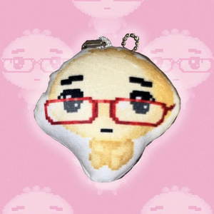 안경만두 쿠견 마스코트 인형 키링 스트랩 갸루 만두키링