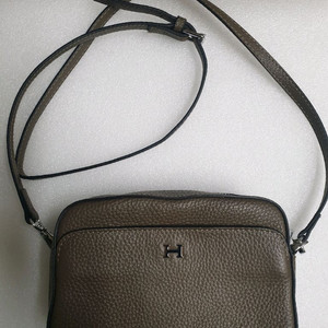 H사 가죽 미니 크로스백 브라운