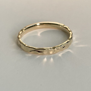 14k 샤인 텍스쳐 반지 (12호