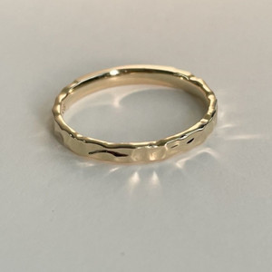 14k 샤인 텍스쳐 반지 (12호