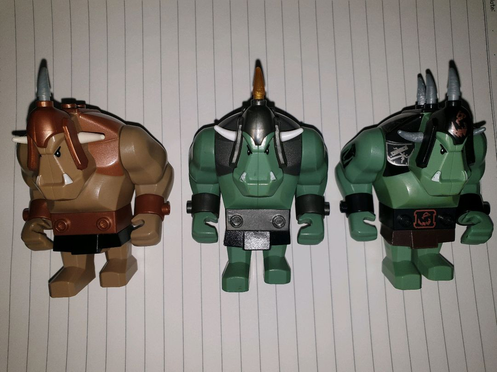 레고 뉴캐슬 오크&트롤&드워프(난쟁이) 피규어 판매--1