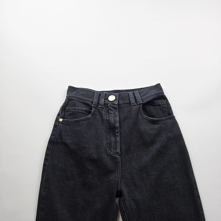 발망 청바지 이태리 흑청 스판 사이즈24 R3335 이미지