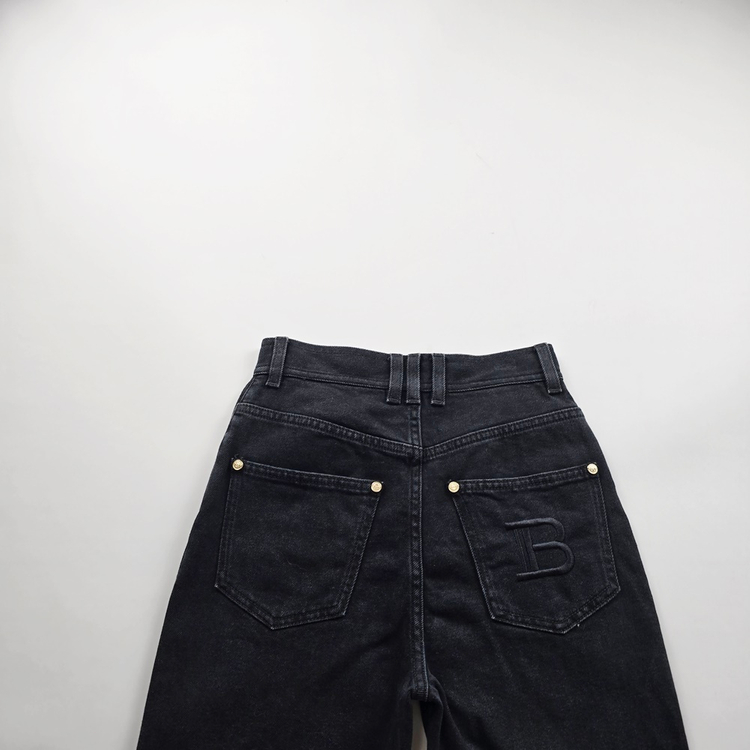 발망 청바지 이태리 흑청 스판 사이즈24 R3335 이미지