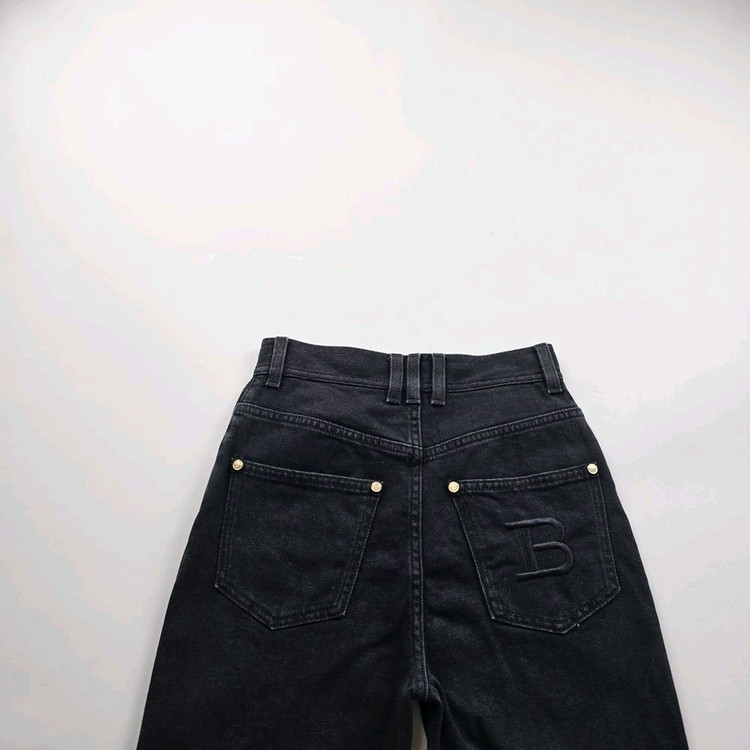발망 청바지 이태리 흑청 스판 사이즈24 R3335 이미지