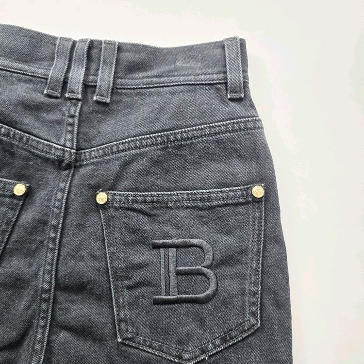 발망 청바지 이태리 흑청 스판 사이즈24 R3335 이미지