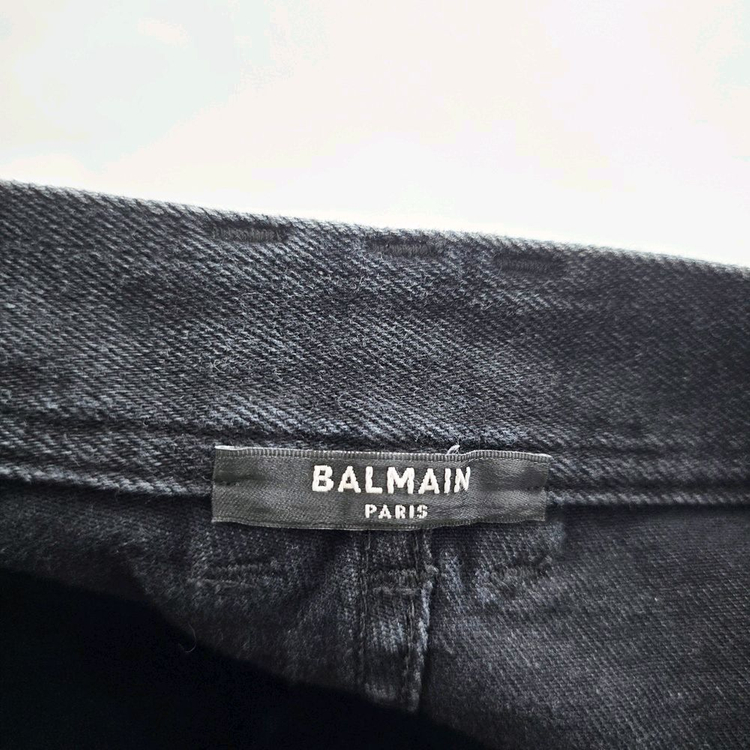 발망 청바지 이태리 흑청 스판 사이즈24 R3335 이미지