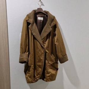 시스템 브라운 카라넥 여성 코트