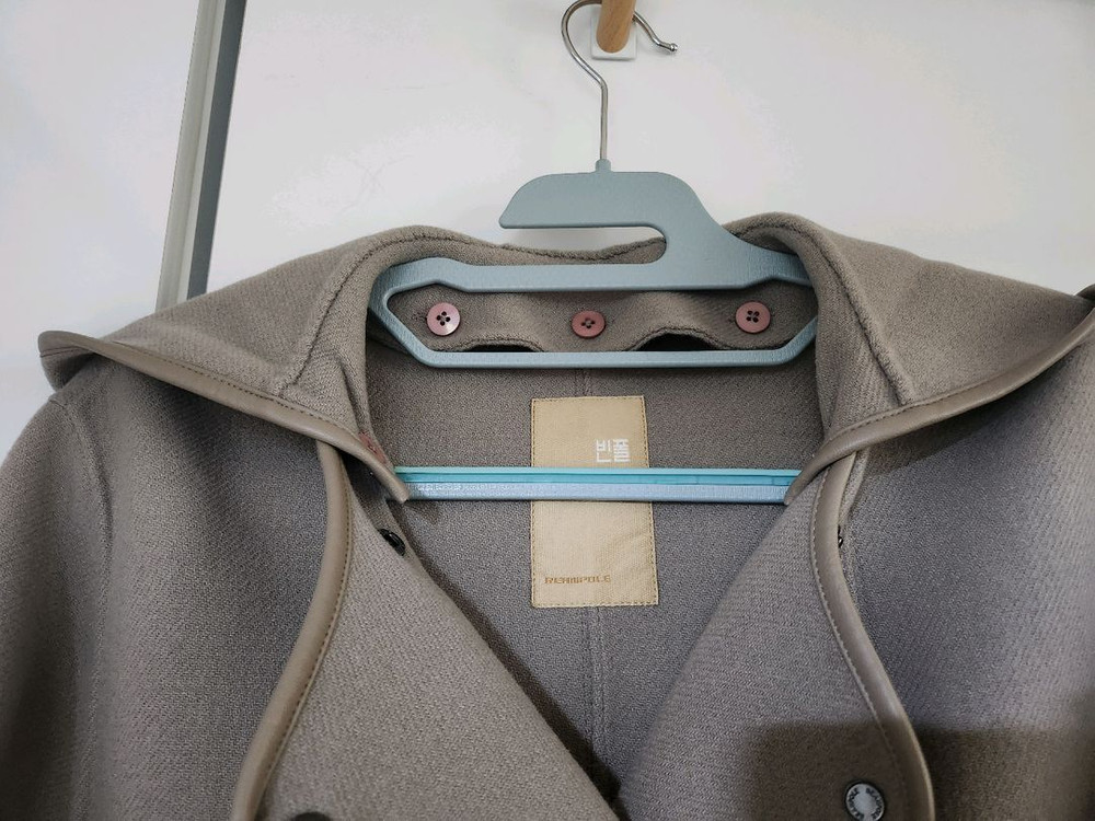 빈폴레이디스 후드 핸드메이드 코트--8