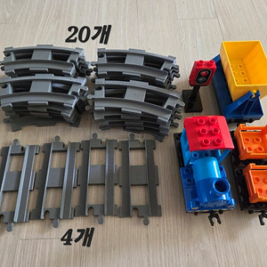 레고듀플로 다양한 기차레일들