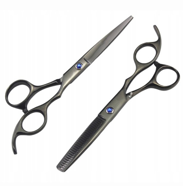 새 블랙 1세트 전문가용 6인치 미용 가위 헤어 고급--0