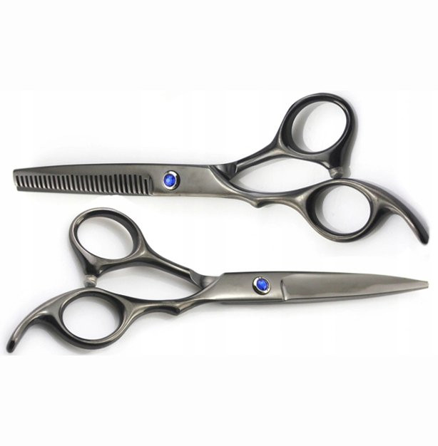 새 블랙 1세트 전문가용 6인치 미용 가위 헤어 고급--3