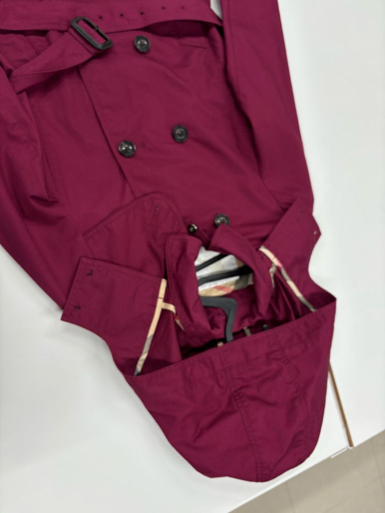 버버리 10Y(140) 후드 트렌치 코트 키즈 140 여아 140--1