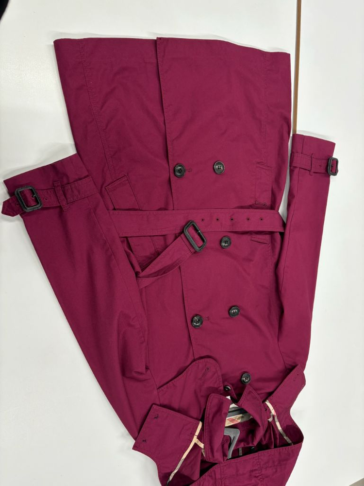 버버리 10Y(140) 후드 트렌치 코트 키즈 140 여아 140--2