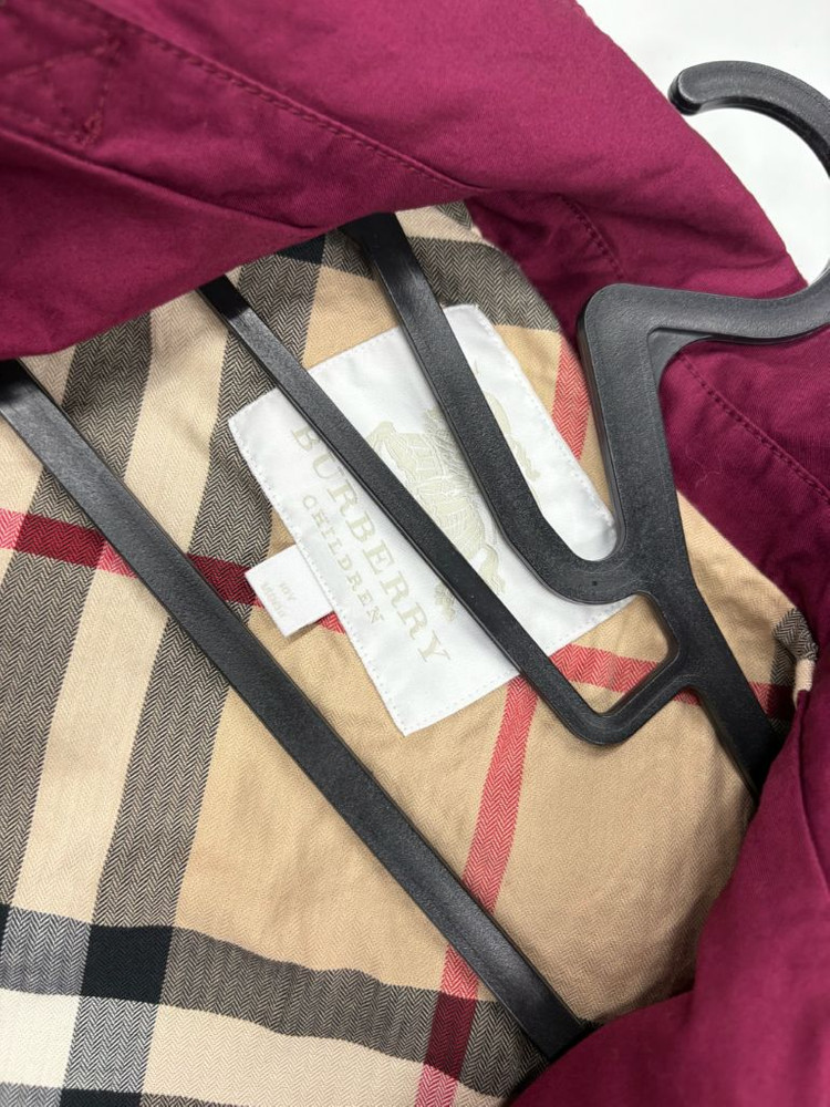 버버리 10Y(140) 후드 트렌치 코트 키즈 140 여아 140--7