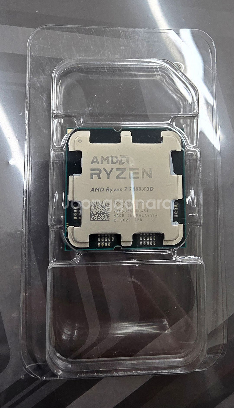 7800x3d 제이씨현 정품 팝니다--0